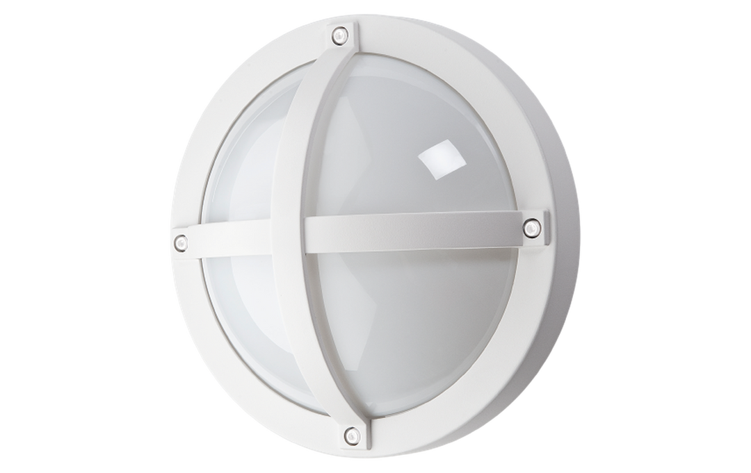 Solo vegglampe 11,5W 3000K dimbar-Utebelysning vegg veggskjold-Sg Armaturen As-Hvit-3104636-Lightup.no