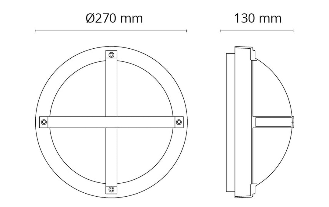 Solo vegglampe 11,5W 3000K dimbar-Utebelysning vegg veggskjold-Sg Armaturen As-Hvit-3104636-Lightup.no