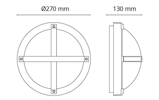 Solo vegglampe 11,5W 3000K dimbar-Utebelysning vegg veggskjold-Sg Armaturen As-Hvit-3104636-Lightup.no