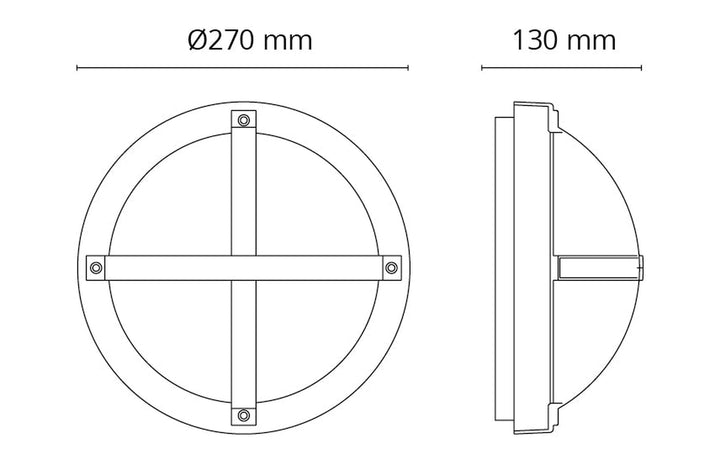 Solo vegglampe 11,5W 3000K dimbar-Utebelysning vegg veggskjold-Sg Armaturen As-Hvit-3104636-Lightup.no