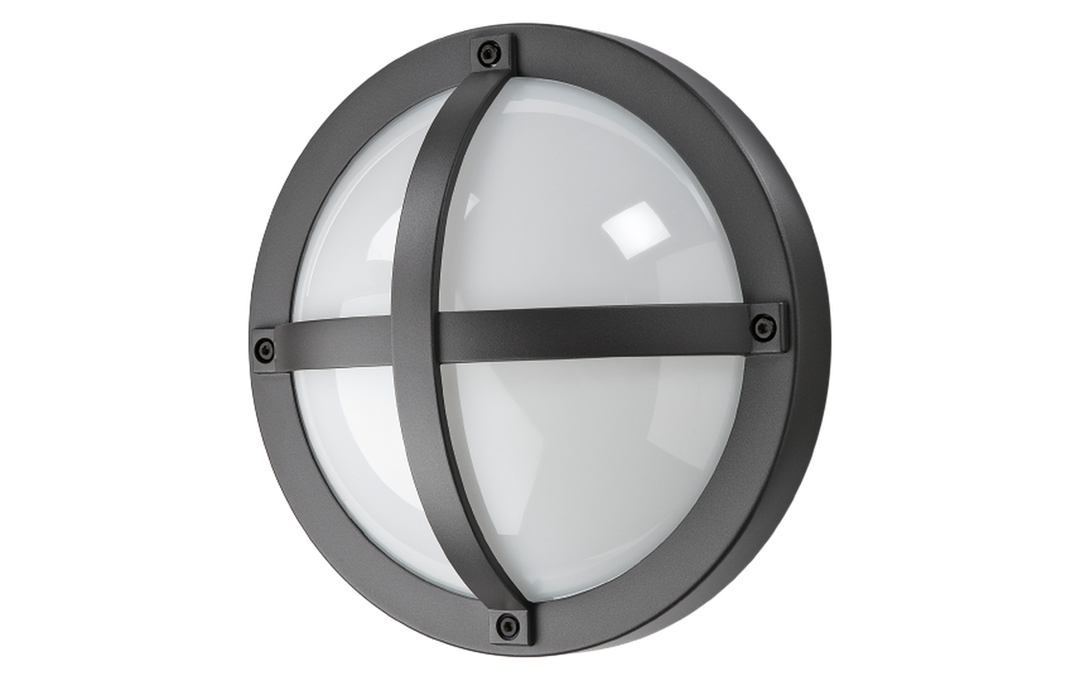 Solo vegglampe 11,5W 3000K dimbar-Utebelysning vegg veggskjold-Sg Armaturen As-Grafitt-3104638-Lightup.no