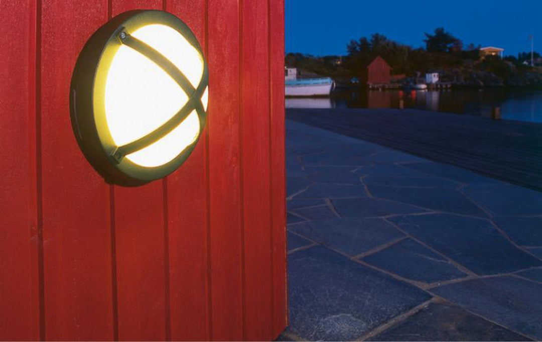 Solo vegglampe utendørs E27-Utebelysning vegg veggskjold-Sg Armaturen As-Svart-3101306-Lightup.no