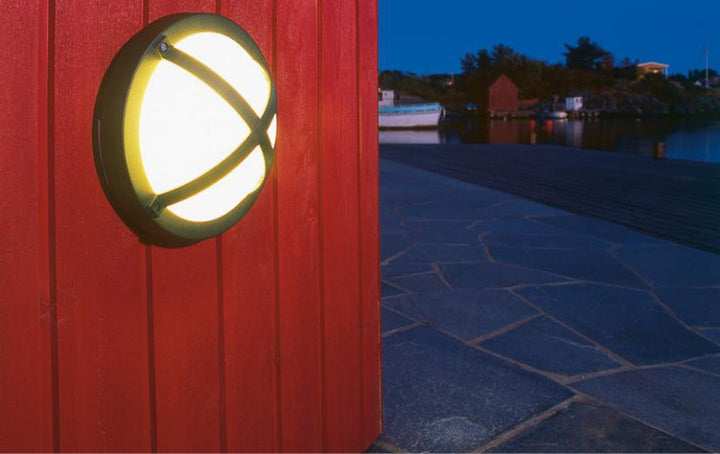 Solo vegglampe utendørs E27-Utebelysning vegg veggskjold-Sg Armaturen As-Svart-3101306-Lightup.no