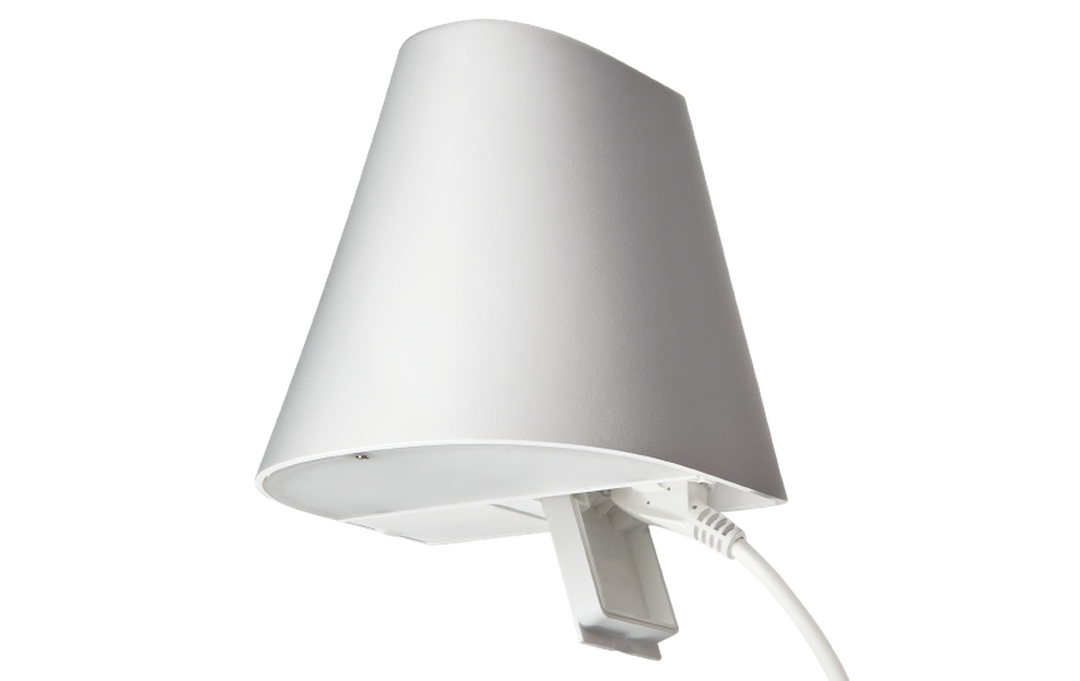 Spike 920 lumen 11W LED + opplys 6W - Skumringssensor og stikkontakt - Hvit-Utebelysning vegg opp og ned-Sg Armaturen As-Hvit-3100033-Lightup.no