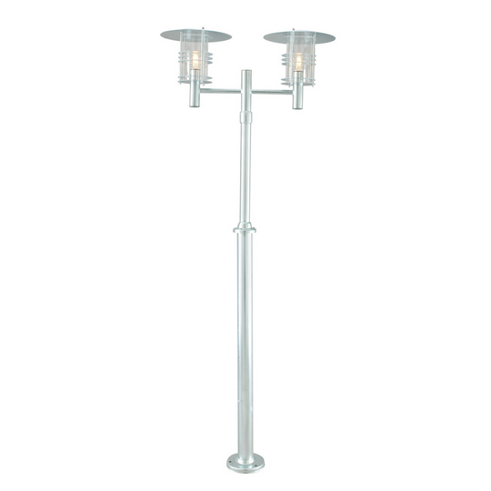 Stockholm 283 stolpe-Utebelysning stolpe-Norlys-Galvanisert stål-3183032-Lightup.no