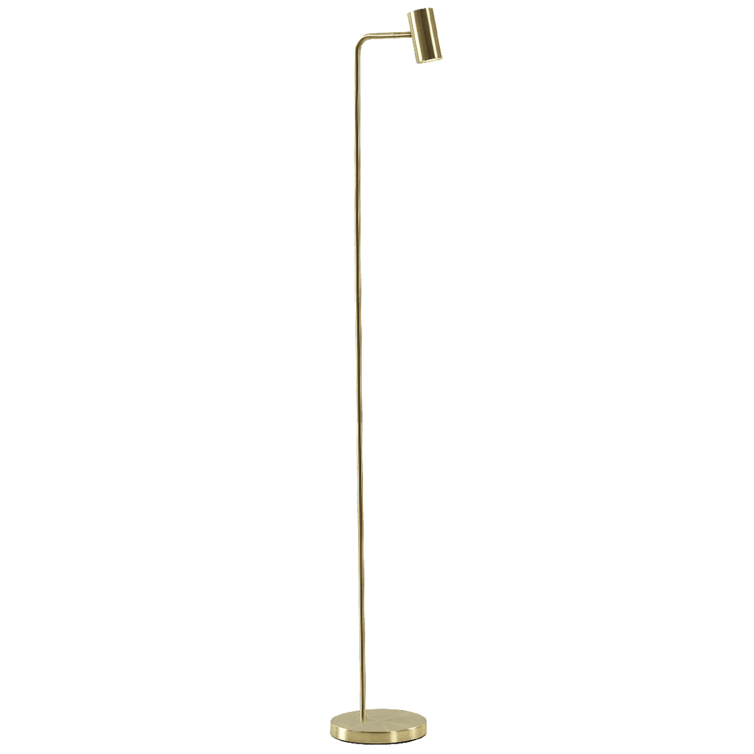 Stockholm gulvlampe 5W 3000 Kelvin 147 cm-Gulvlamper-Ms - belysning-Messing-3100002669-Lightup.no