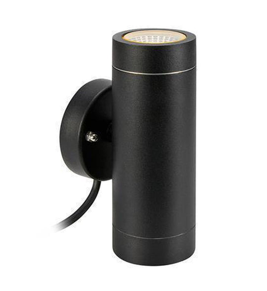 Sylinder vegglampe Svart - Garden 24 - Svart-Utebelysning Garden 24-Marksløjd-Svart-Mrk-108169-Lightup.no