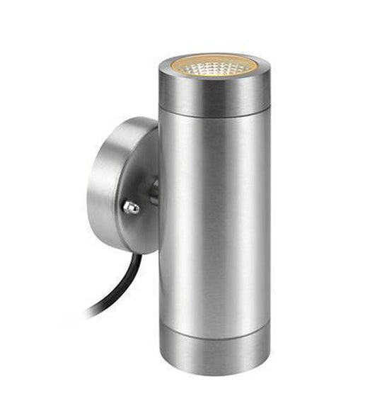 Sylinder vegglampe aluminium - Garden 24 - Krom-Utebelysning Garden 24-Marksløjd-Krom-Mrk-108170-Lightup.no