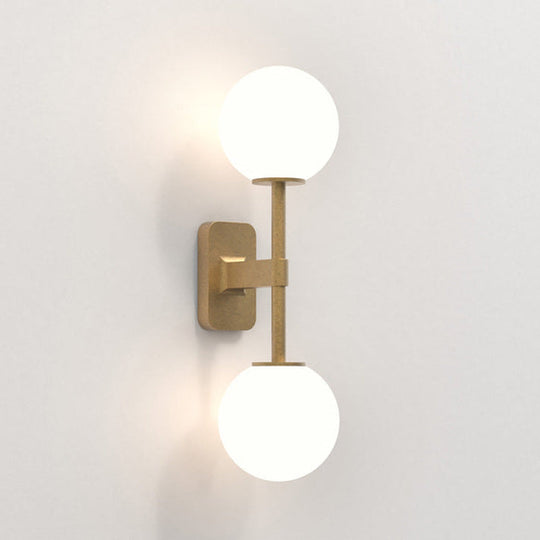 Tacoma Twin vegglampe IP44-Baderomsbelysning vegglamper-Astro Lighting-Messing / Opal-Asg__1429008+5036001-Lightup.no