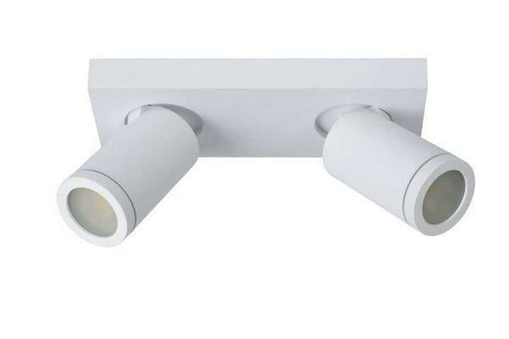 Taylor spot 2 lys IP44 baderom warm to dim 2x5W 2200-3000K-Taklamper-Lucide-Svart-LC09930/10/30-Lightup.no