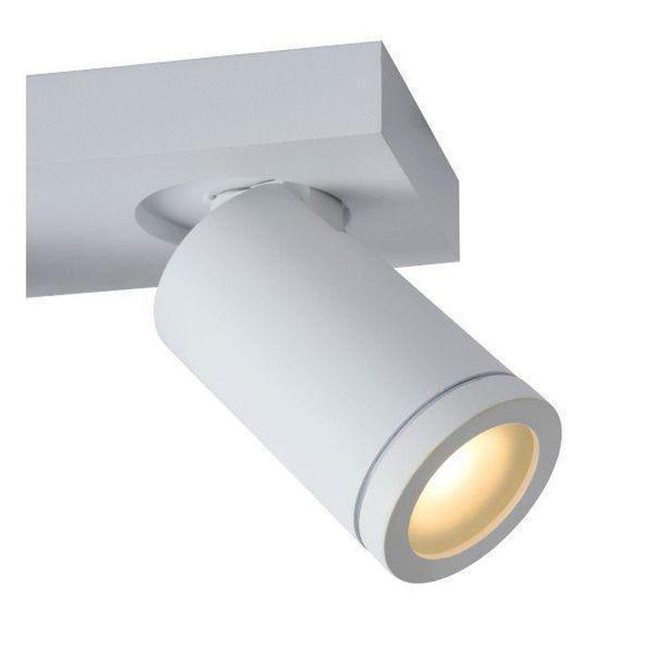 Taylor spot 2 lys IP44 baderom warm to dim 2x5W 2200-3000K-Taklamper-Lucide-Svart-LC09930/10/30-Lightup.no