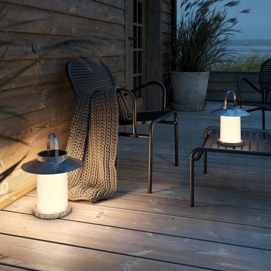 Temple To-Go 35 To go oppladbar bordlampe utendørs m/solcelle IP54 - Messing-Utebelysning Hagebelysning-Nordlux-Galvanisert-2218335031-Lightup.no