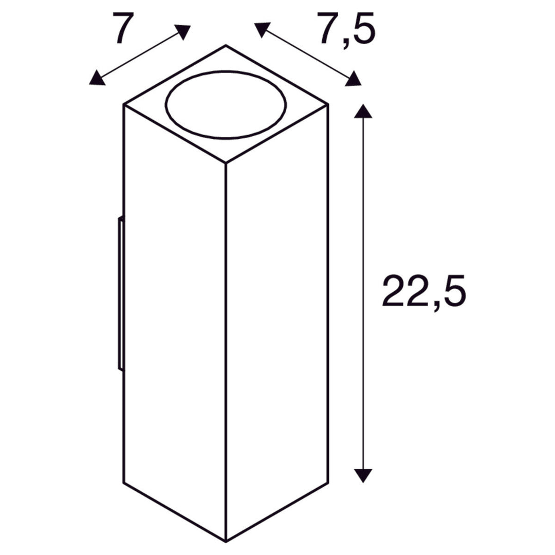Theo vegglampe utendørs opp/ned IP44-Utebelysning vegg opp og ned-Slv-Antrasitt-slv-229535-Lightup.no