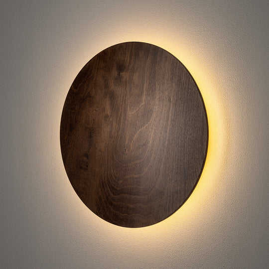 Timber rund vegglampe 35 cm 13W 3000 Kelvin-Vegglamper-Nowodvorski-Brun-N-11291-Lightup.no
