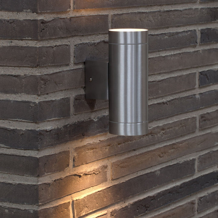 Tin maxi duo vegglampe utendørs IP54-Utebelysning vegg opp og ned-Nordlux-Aluminium-21519929-Lightup.no
