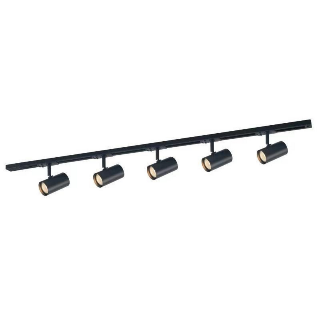 Trackline Jazz spotskinne 1,5 meter 5 spot - Svart-Spotskinner 230V-Ms - belysning-Svart-9400913721-Lightup.no