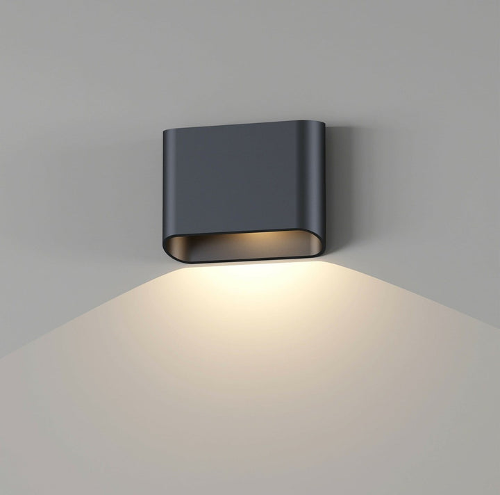 Trem K1 vegglampe 7W 3000 Kelvin - Dimbar-Utebelysning vegg opp og ned-NorDesign-Svart-209090705-Lightup.no