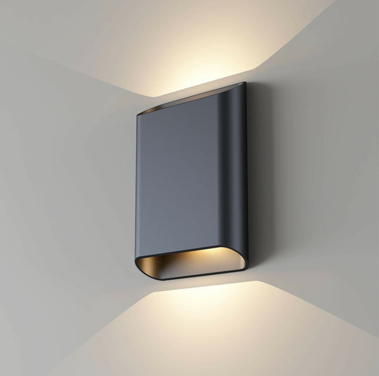 Trem K2 vegglampe 2 x 6W 3000 Kelvin - Dimbar-Utebelysning vegg opp og ned-NorDesign-Svart-209092605-Lightup.no