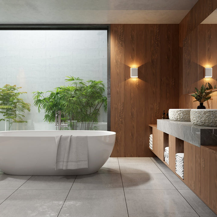 Trem K2 vegglampe 2 x 6W 3000 Kelvin - Dimbar-Utebelysning vegg opp og ned-NorDesign-Svart-209092605-Lightup.no