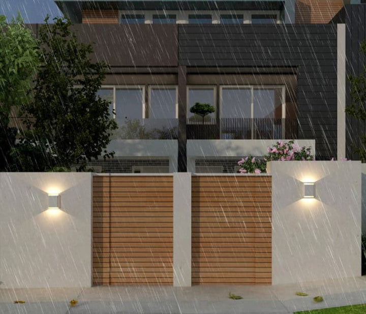 Trem K2 vegglampe 2 x 6W 3000 Kelvin - Dimbar-Utebelysning vegg opp og ned-NorDesign-Svart-209092605-Lightup.no