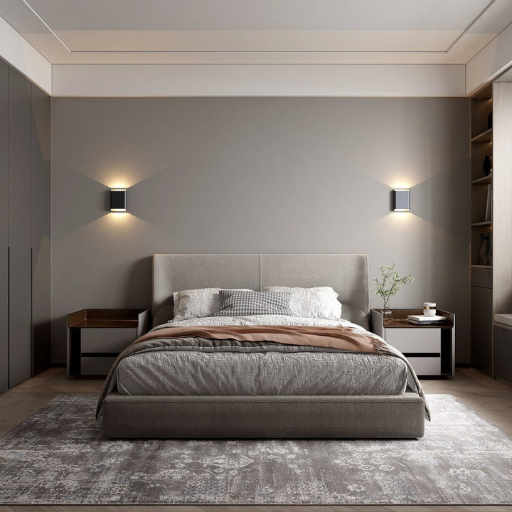 Trem K2 vegglampe 2 x 6W 3000 Kelvin - Dimbar-Utebelysning vegg opp og ned-NorDesign-Svart-209092605-Lightup.no