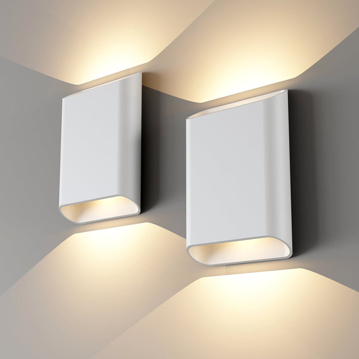 Trem K2 vegglampe 2 x 6W 3000 Kelvin - Dimbar-Utebelysning vegg opp og ned-NorDesign-Svart-209092605-Lightup.no