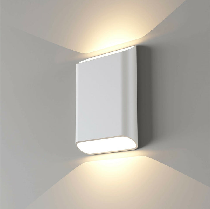 Trem K2 vegglampe 2 x 6W 3000 Kelvin - Dimbar-Utebelysning vegg opp og ned-NorDesign-Hvit-209092606-Lightup.no