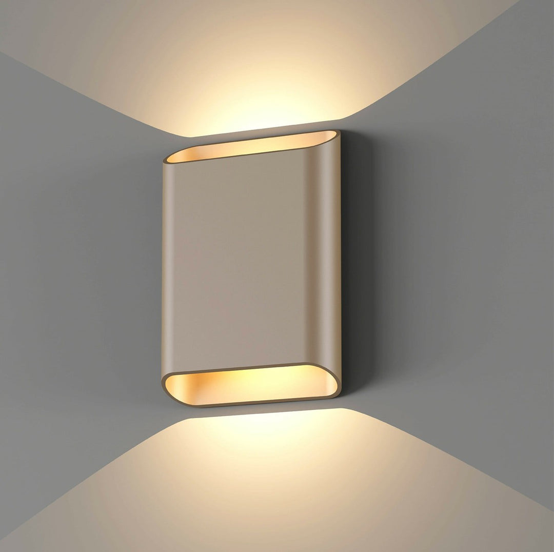 Trem K2 vegglampe 2 x 6W 3000 Kelvin - Dimbar-Utebelysning vegg opp og ned-NorDesign-Cappucino-209092625-Lightup.no