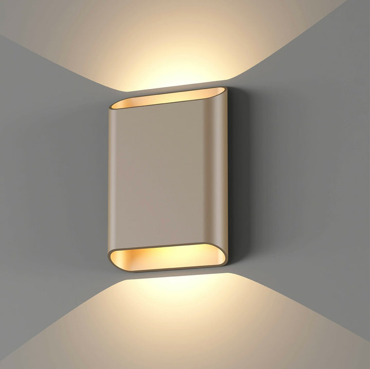 Trem K2 vegglampe 2 x 6W 3000 Kelvin - Dimbar-Utebelysning vegg opp og ned-NorDesign-Cappucino-209092625-Lightup.no