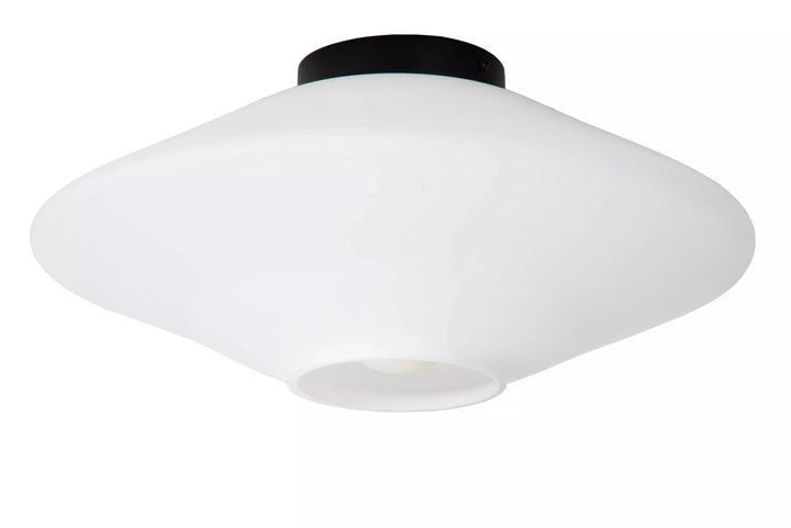 Trevor taklampe 42 cm - Svart/Opal-Taklamper-Lucide-Svart / Opal-LC25114/42/61-Lightup.no