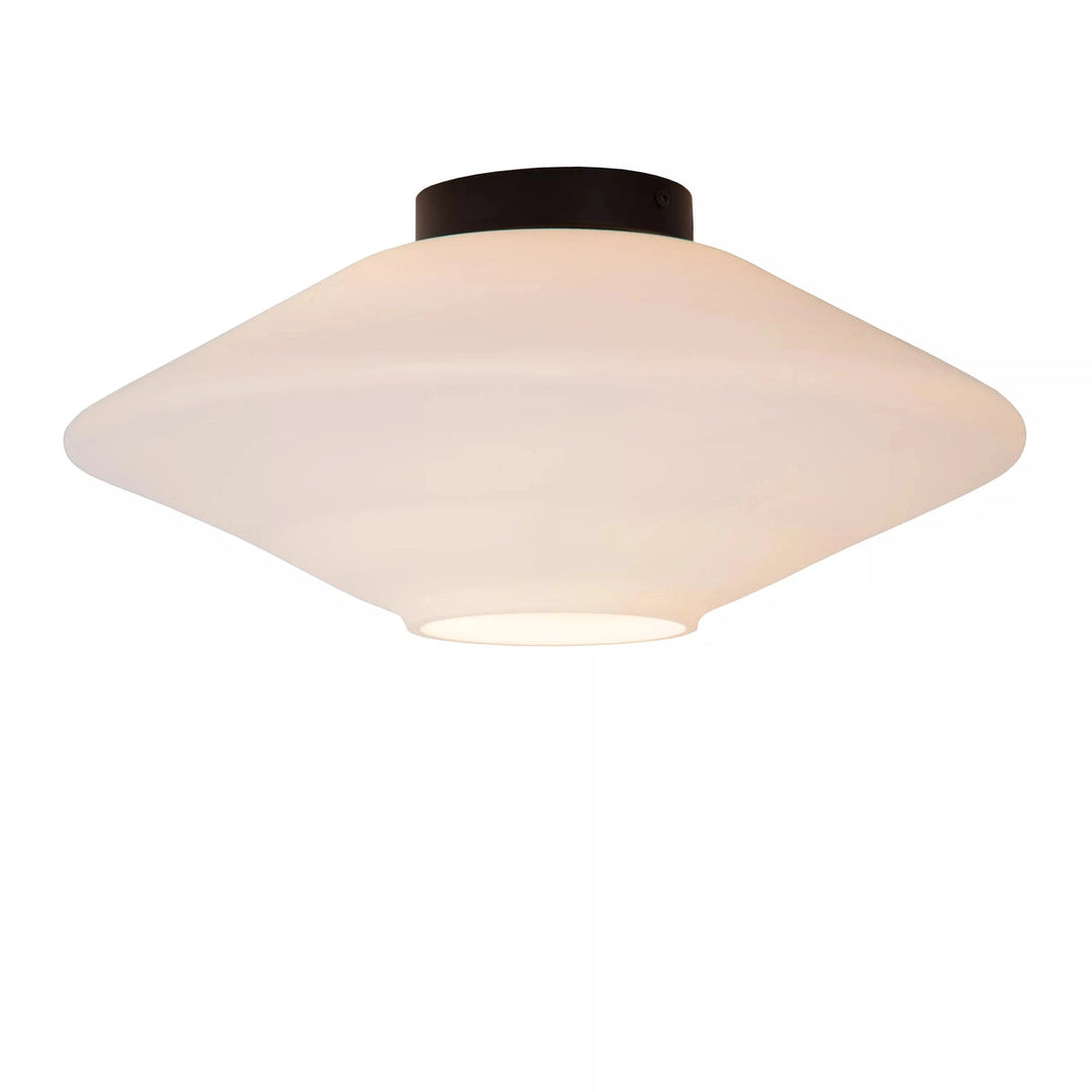Trevor taklampe 42 cm - Svart/Opal-Taklamper-Lucide-Svart / Opal-LC25114/42/61-Lightup.no