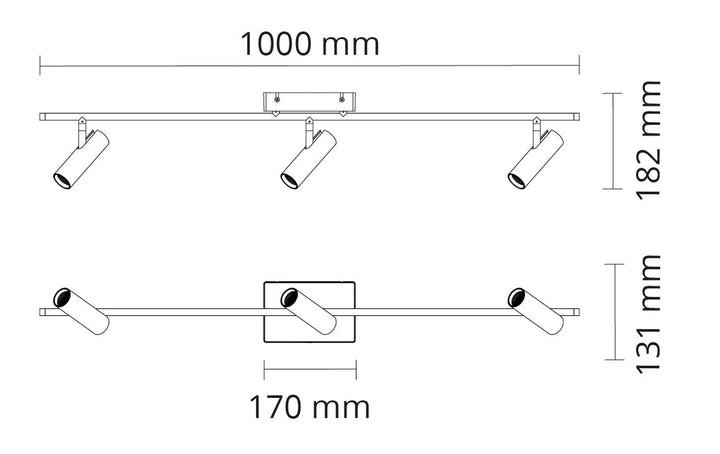 Tube Micro Track taklampe 18W 2000-2800K dim to warm-Taklamper-Sg Armaturen As-Hvit-3200344-Lightup.no