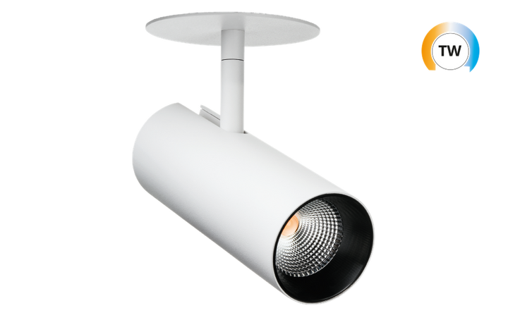 Tube Mini R TW Sort 620lm 2000-4000K Tunable White LEDDim-Taklamper-Sg Armaturen As-Hvit-3203791-Lightup.no