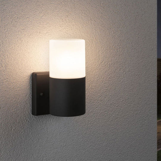 Tube vegglampe utendørs IP44-Utebelysning vegg klassisk-Paulmann-Grå-Pl-94649-Lightup.no