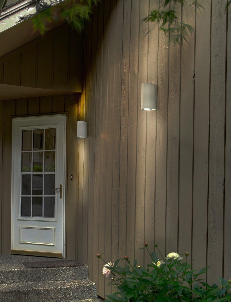 Union vegglampe opp/ned-Utebelysning vegg opp og ned-Aneta Lighting-Hvit-13621-01-Lightup.no