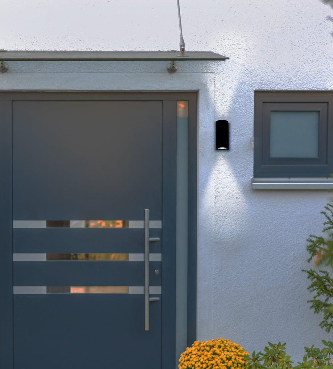 Union vegglampe opp/ned-Utebelysning vegg opp og ned-Aneta Lighting-Hvit-13621-01-Lightup.no