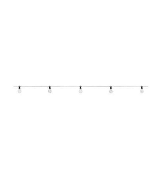 Unite 12 Lysslynge 5 meter med 10 lys 3,6W 2700 Kelvin utendørs IP44 - Utbyggbar - Svart-Utebelysning Unite 12V-Marksløjd-Svart-Mrk-108651-Lightup.no