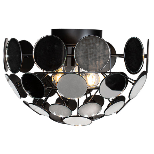 Vanita plafond 50 cm - Svart/Speil-Taklamper-By Rydens-Svart-Brs-4201990-7004-Lightup.no