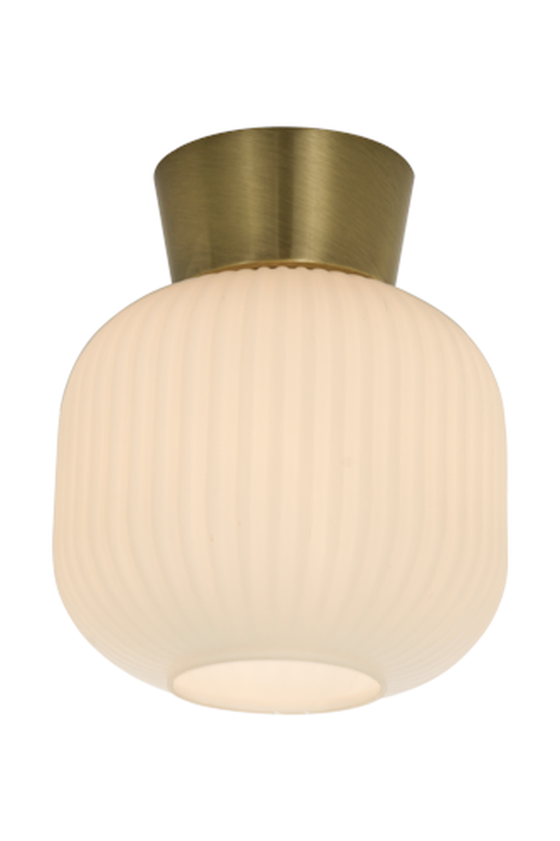 Vanja taklampe 20 cm-Taklamper-Aneta Lighting-Messing / Opal-16912-25-Lightup.no