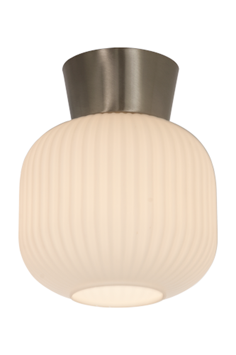 Vanja taklampe 20 cm-Taklamper-Aneta Lighting-Stål / Opal-16912-90-Lightup.no