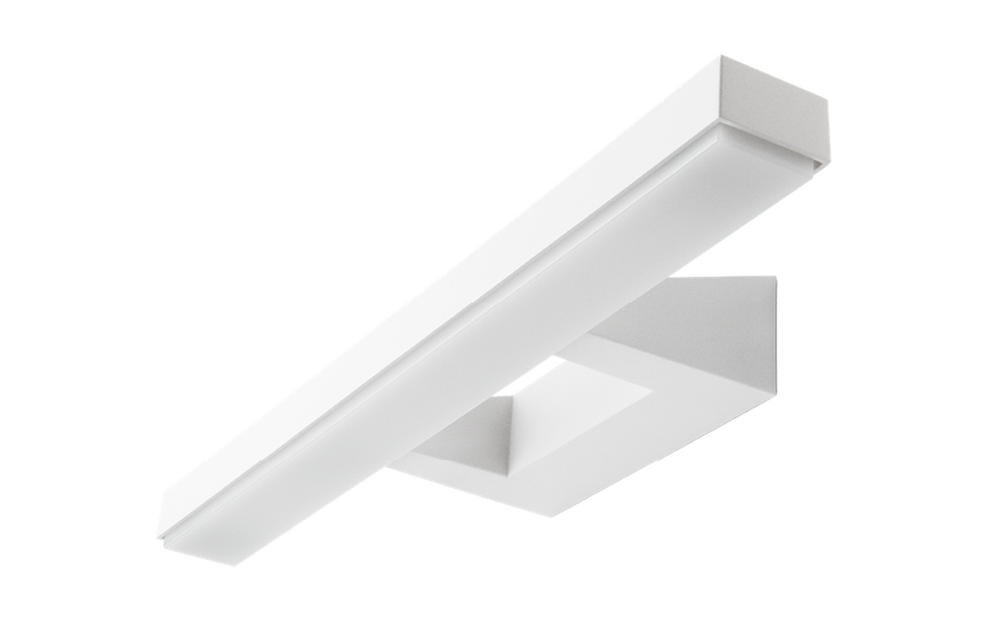 View vegglampe baderom 46 cm 3000K 16W IP44-Baderomsbelysning vegglamper-Sg Armaturen As-Hvit-3000203-Lightup.no