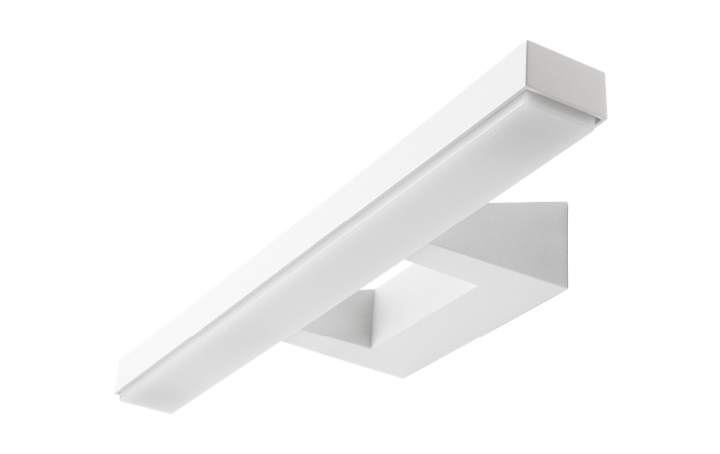 View vegglampe baderom 46 cm 3000K 16W IP44-Baderomsbelysning vegglamper-Sg Armaturen As-Hvit-3000203-Lightup.no