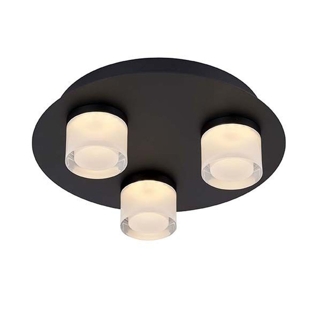 Vilmer taklampe for baderom 3 x 5W 3000 Kelvin IP21 - Dimbar-Taklamper-Ms - belysning-Svart-9400034010-Lightup.no