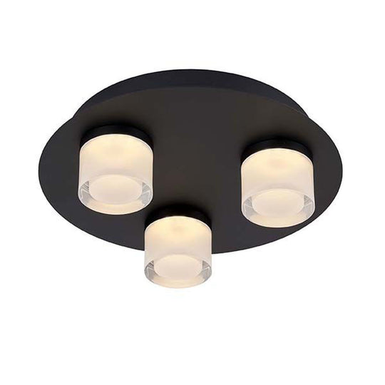 Vilmer taklampe for baderom 3 x 5W 3000 Kelvin IP21 - Dimbar-Taklamper-Ms - belysning-Svart-9400034010-Lightup.no