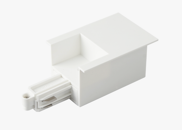 Vox high endetilkobling innfelt (L), hvit-Spotskinner 230V-NorDesign-Hvit-381561306-Lightup.no