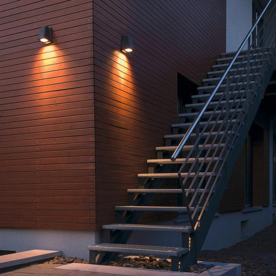 Wallyx vegglampe utendørs IP44-Utebelysning vegg opp og ned-Slv-Antrasitt-slv-227195-Lightup.no