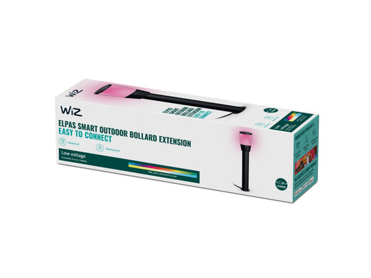 WiZ Elpas smart pullert 4,8W 51,8 cm ekstra enhet utendørs RGB Fullfarge Wifi - Svart-Utebelysning pullert-WiZ-Svart-929003265101-Lightup.no