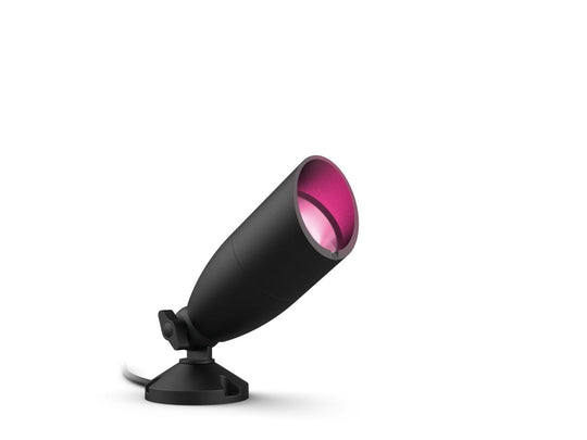 WiZ Ground smart spot 4W ekstraspot utendørs RGB Fullfarge Wifi - Svart-Utebelysning uplight-WiZ-Svart-929003258701-Lightup.no