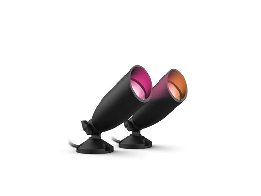 WiZ Ground smart spot 4W startsett utendørs RGB Fullfarge Wifi - Svart-Utebelysning uplight-WiZ-Svart-929003258301-Lightup.no