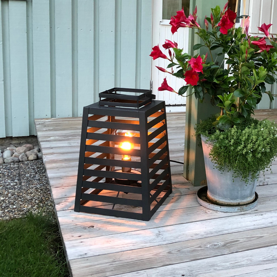 Yankton bord/gulvlampe - Svart-Utebelysning Hagebelysning-By Rydens-Svart-Brs-4100380-4007-Lightup.no